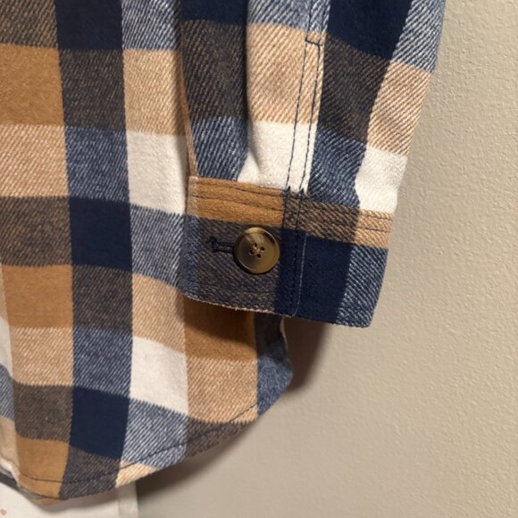 Plaid Soft-Brushed Utility Shacket for Women Sz XS - Picture 4 of 13